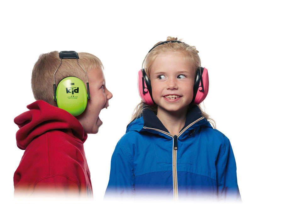 Casque antibruit snr 27 db 3M Peltor pour enfant vert 87-98db