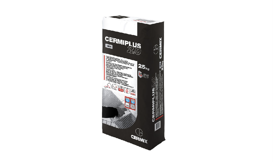 Un emballage nouvelle version du Cermiplus, sur fond blanc