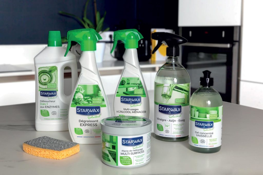 Faire le ménage avec des produits sains : Soluvert de Starwax.